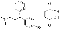 structure of CAS# 2391-03-9, Dexbrompheniramine maleate;Disomer maleate; 1-(p-Bromophenyl)-1-(2-pyridyl)-3-dimethylamine propane maleate