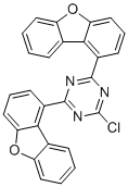 结构式 CAS# 2392930-05-9, 2-氯-4,6-二(二苯并呋喃-1-基)-1,3,5-三嗪