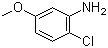 structure of CAS# 2401-24-3, 2-Chloro-5-methoxyaniline;6-Chloro-m-anisidine