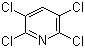 structure of CAS# 2402-79-1, 2,3,5,6-Tetrachloropyridine