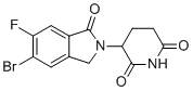 structure of CAS# 2409005-96-3, 3-(5-Bromo-6-fluoro-1-oxoisoindolin-2-yl)piperidine-2,6-dione;3-(6-bromo-5-fluoro-3-oxo-1H-isoindol-2-yl)piperidine-2,6-dione