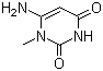 结构式 CAS# 2434-53-9, 6-氨基-1-甲基脲嘧啶