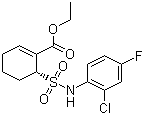 structure of CAS# 243984-11-4, Resatorvid;(6R)-6-[[(2-Chloro-4-fluorophenyl)amino]sulfonyl]-1-cyclohexene-1-carboxylic acid ethyl ester