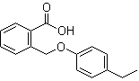 结构式 CAS# 244219-99-6, 2-(4-乙基苯氧基甲基)苯甲酸