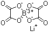 结构式 CAS# 244761-29-3, 二草酸硼酸锂; 双乙二酸硼酸锂