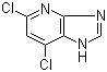 structure of CAS# 24485-01-6, 5,7-Dichloro-1H-imidazo[4,5-b]pyridine
