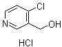 结构式 CAS# 245124-17-8, 4-氯-3-吡啶甲醇盐酸盐