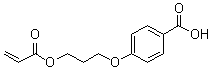 结构式 CAS# 245349-46-6, 4-[3-(丙烯酰氧基)丙氧基]苯甲酸