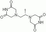 结构式 CAS# 24584-09-6, 右雷佐生; 右丙亚胺; ：(S)-4,4'-(1-甲基-1,2-乙二基)双-2,6-哌嗪二酮