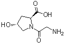 结构式 CAS# 24587-32-4, (4R)-甘氨酰-4-羟基-L-脯氨酸