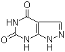 structure of CAS# 2465-59-0, Oxipurinol;4,6-Dihydroxypyrazolo[3,4-d]pyrimidine; 4,6-Dioxopyrazolo[3,4-d]pyrimidine; Alloxanthine; NSC 76239; 1H-Pyrazolo[3,4-d]pyrimidine-4,6(5H,7H)-dione; Oxoallopurinol; Oxyprim; Oxypurinol