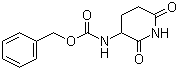 structure of CAS# 24666-55-5, 3-N-Cbz-amino-2,6-dioxopiperidine