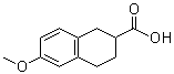 6-Methoxy-1,2,3,4-tetrahydronaphthalene-2-carboxylic acid molecular structure (CAS 2471-69-4)