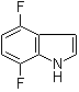 结构式 CAS# 247564-55-2, 4,7-二氟-1H-吲哚