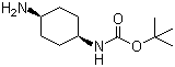 结构式 CAS# 247570-24-7, 1-N-Boc-顺式-1,4-环己二胺