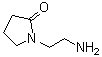 structure of CAS# 24935-08-8, N-(2-Aminoethyl)pyrrolidin-2-one;N-(beta-Aminoethyl)-2-pyrrolidinone; [2-(2-Oxopyrrolidin-1-yl)ethyl]amine