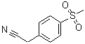 结构式 CAS# 25025-07-4, 4-(甲基磺酰基)苯乙腈