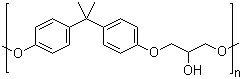 结构式 CAS# 25068-38-6, 双酚 A 与环氧氯丙烷的聚合物