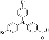 structure of CAS# 25069-38-9, 4-[Bis(4-bromophenyl)amino]benzaldehyde;4-[N,N-Di(4-bromophenyl)amino]benzaldehyde; Bis(4-bromophenyl)(4-formylphenyl)amine
