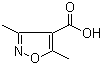 structure of CAS# 2510-36-3, 3,5-Dimethylisoxasole-4-carboxylic acid