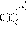 结构式 CAS# 25173-12-0, 2-(3-氧代茚满-1-基)乙酸