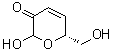 结构式 CAS# 252006-38-5, (6R)-2-羟基-6-(羟基甲基)-2H-吡喃-3(6H)-酮