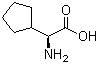 结构式 CAS# 2521-84-8, L-环戊基甘氨酸