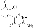 结构式 CAS# 252186-78-0, 3-氨基-6-(2,3-二氯苯基)-1,2,4-三嗪-5(2H)-酮