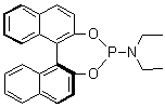 结构式 CAS# 252288-04-3, (11bS)-N,N-二乙基联萘并[2,1-d:1',2'-f][1,3,2]二氧磷杂七环-4-胺