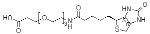 结构式 CAS# 252881-76-8, 18-[(3aS,4S,6aR)-六氢-2-氧代-1H-噻吩并[3,4-d]咪唑-4-基]-14-氧代-4,7,10-三氧杂-13-氮杂十八烷酸