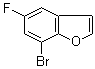 结构式 CAS# 253429-19-5, 7-溴-5-氟苯并呋喃