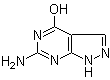 structure of CAS# 2537-04-4, 4-Hydroxy-6-aminopyrazolo[3,4-d]pyrimidine;4-Oxo-6-aminopyrazolo[3,4-d]pyrimidine; 8-Aza-7-deazaguanine; HAPP; NSC 760