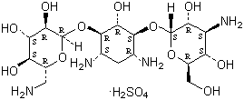 结构式 CAS# 25389-94-0, 硫酸卡那霉素