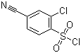 structure of CAS# 254749-11-6, 2-Chloro-4-cyanobenzenesulfonyl chloride;2-Chloro-4-cyanobenzene-1-sulfonyl chloride