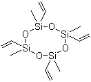 structure of CAS# 2554-06-5, 2,4,6,8-Tetravinyl-2,4,6,8-tetramethylcyclotetrasiloxane ;2,4,6,8-Tetramethyl-2,4,6,8-tetravinylcyclotetrasiloxane