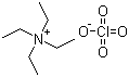 结构式 CAS# 2567-83-1, 四乙基高氯酸铵