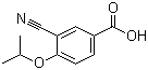 结构式 CAS# 258273-31-3, 3-氰基-4-异丙氧基苯甲酸