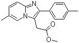 structure of CAS# 258273-50-6, Methyl 6-methyl-2-(4-methylphenyl)imidazo[1,2-a]pyridine-3-acetate;6-Methyl-2-(4-methylphenyl)imidazo[1,2-a]pyridine-3-acetic acid methyl ester