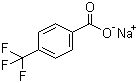 结构式 CAS# 25832-58-0, 4-三氟甲基苯甲酸钠; 对三氟甲基苯甲酸钠