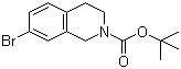 结构式 CAS# 258515-65-0, 7-溴-3,4-二氢异喹啉-2(1H)-羧酸叔丁酯