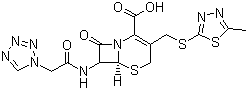 structure of CAS# 25953-19-9, Cefazolin;(6R,7R)-3-[(5-Methyl-1,3,4-thiadiazol-2-yl)sulfanylmethyl]-8-oxo-7-[[2-(tetrazol-1-yl)acetyl]amino]-5-thia-1-azabicyclo[4.2.0]oct-2-ene-2-carboxylic acid