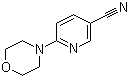 structure of CAS# 259683-28-8, 6-(Morpholin-4-yl)pyridine-3-carbonitrile;6-Morpholino-nicotinonitrile; 6-Morpholinopyridine-3-carbonitrile