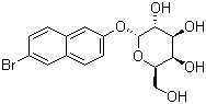 结构式 CAS# 25997-59-5, 6-溴-2-萘基 alpha-D-吡喃半乳糖苷
