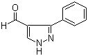 structure of CAS# 26033-20-5, 3-Phenyl-1H-pyrazole-4-carbaldehyde