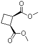 structure of CAS# 2607-03-6, cis-Dimethyl 1,2-cyclobutanedicarboxylate;(1R,2S)-rel-1,2-cyclobutanedicarboxylic acid dimethyl ester; 1,2-Cyclobutanedicarboxylic acid (1R,2S)-rel-1,2-dimethyl ester