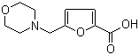 structure of CAS# 26095-36-3, 5-(Morpholin-4-ylmethyl)-2-furoic acid;5-Morpholin-4-ylmethylfuran-2-carboxylic acid