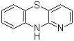 structure of CAS# 261-96-1, 10H-Pyrido(3,2-b)(1,4)benzothiazine;1H-Pyrido[3,2-b][1,4]benzothiazine; 1-Azaphenothiazine; NSC 277720
