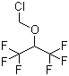 structure of CAS# 26103-07-1, 1,1,1,3,3,3-Hexafluoro-2-chloromethoxypropane;Chloromethyl 1,1,1,3,3,3-hexafluoro-2-propyl ether; Chloromethyl hexafluoroisopropyl ether; Ether chloromethyl 2,2,2-trifluoro-1-(trifluoromethyl)ethyl