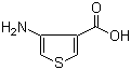 结构式 CAS# 26112-64-1, 4-氨基-3-噻吩甲酸