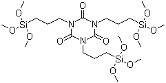 结构式 CAS# 26115-70-8, 1,3,5-三(三甲氧基硅丙基)异氰脲酸酯